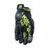 GUANTE FIVE DE PIEL STUNT EVO AIRFLOW NEGRO/AMA FLUOR